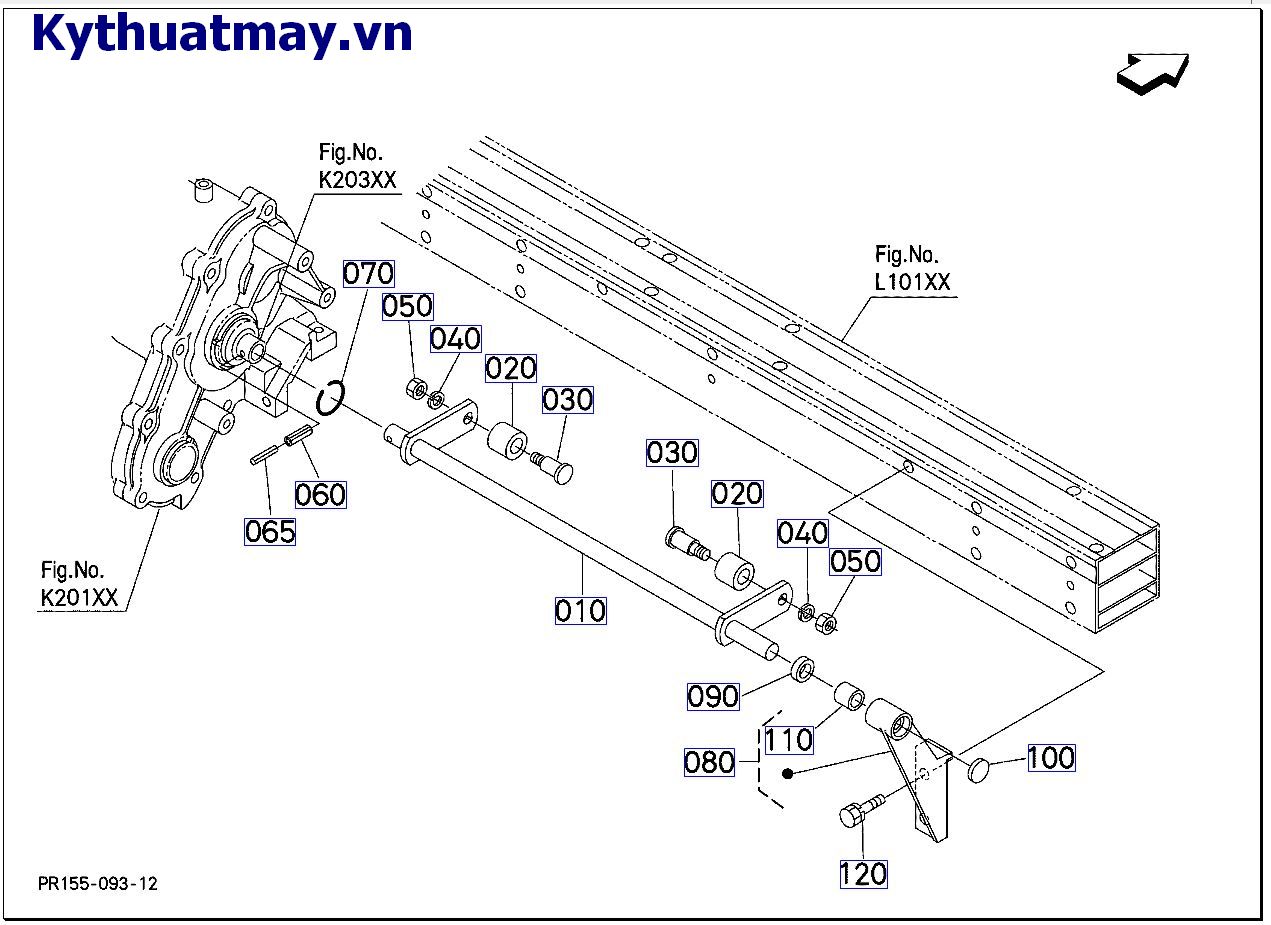 trục cam băng truyền đứng